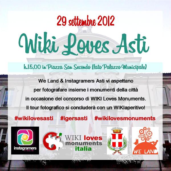 Instagramers Asti presenta Wiki Loves Monuments ad Asti