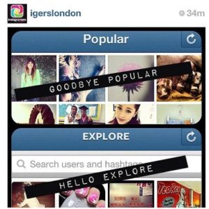 explore nuova funzione di instagram