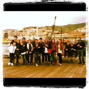 foto di gruppo degli igers genovesi al primo instameet di Igers Genova