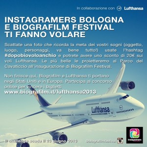 IgersBologna Biografilm festival e Lufthansa challenge Instagram