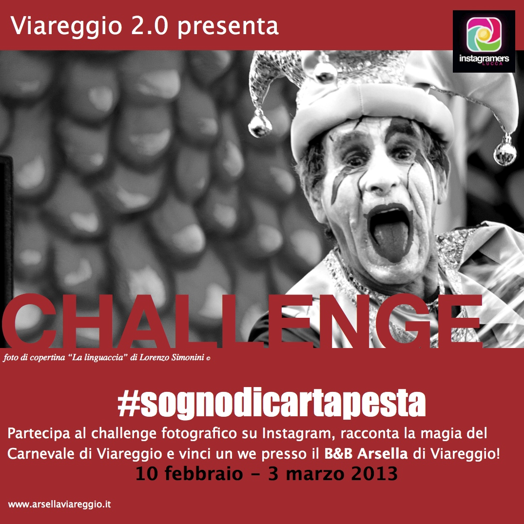 #sognodicartapesta: il challenge del Carnevale di Viareggio