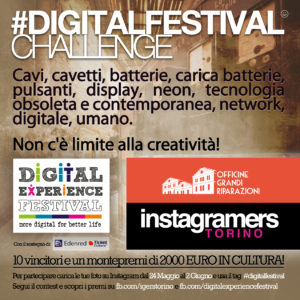 partecipa al Challenge Instagram di IgersTorino per il Digital Festival