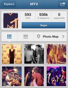 MTV utilizza Instagram per fare comunicazione