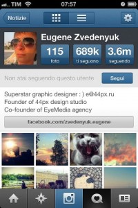 nuovo profilo instagram